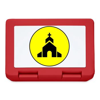 Kirche glaube - Brotdose - Rot - Vorne