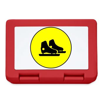 Eiskunstlauf Schlittschuhe - Brotdose - Rot - Vorne