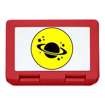 Saturn Icon symbol - Brotdose - Rot - Vorne