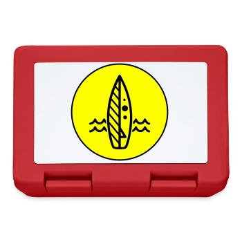 Surfboard icon icon - Lunchbox - red - Front