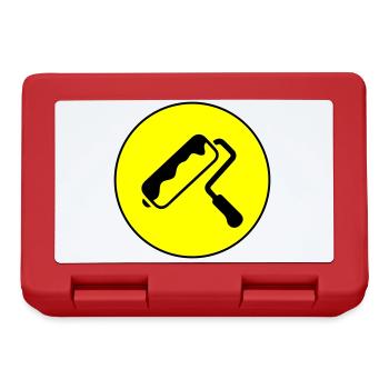 Painter Silhouette icon - Lunchbox - red - Front