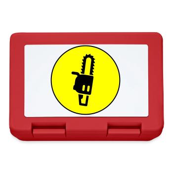 Icône d’icône de tronçonneuse - Boîte à goûter - rouge - Devant