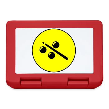 Billiards symbol icon - Lunchbox - red - Front