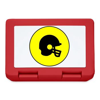 Icône Casque de football - Boîte à goûter - rouge - Devant