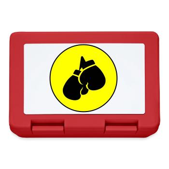 Boxing gloves symbol - Lunchbox - red - Front