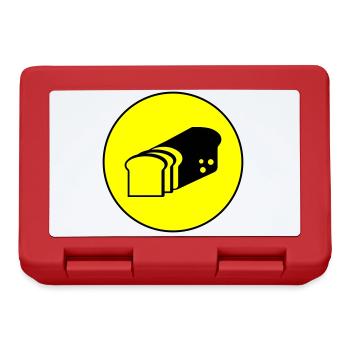 Bread icon symbol - Lunchbox - red - Front