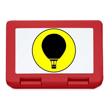 Heißluftballon icon - Brotdose - Rot - Vorne