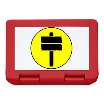 Wegweiser icon - Brotdose - Rot - Vorne