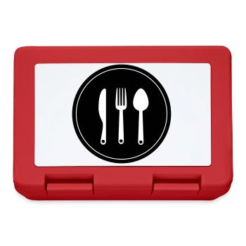 Couverts à la fourchette - Boîte à goûter - rouge - Devant