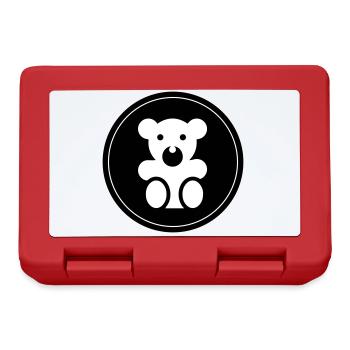 Teddy bear baby bear - Lunchbox - red - Front