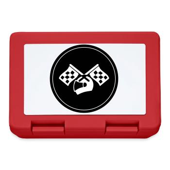 Rennfahrer helm - Brotdose - Rot - Vorne