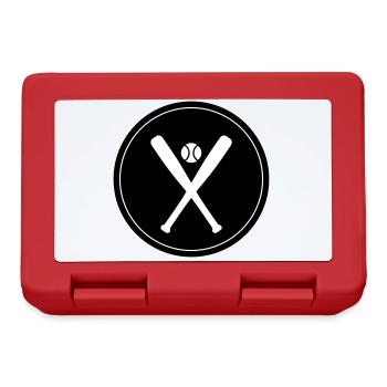 Baseball symbol - Brotdose - Rot - Vorne