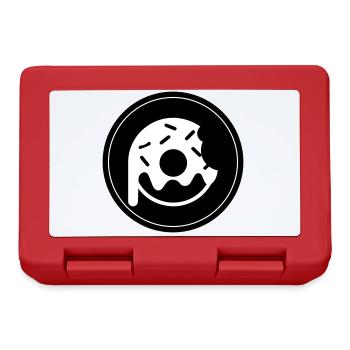 Donut Symbol - Lunchbox - red - Front