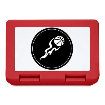 Basketball flame - Lunchbox - red - Front