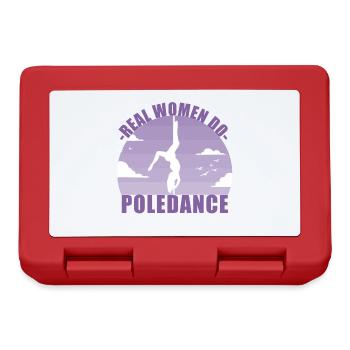 Pole Dance Dancer Poledancing Pole Gift - Lunchbox - red - Front