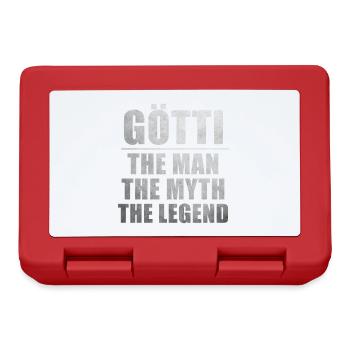 Götti the man the myth the legend - Brotdose - Rot - Vorne