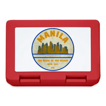 Manila Skyline – Pearl of the Orient - Lunchbox - red - Front