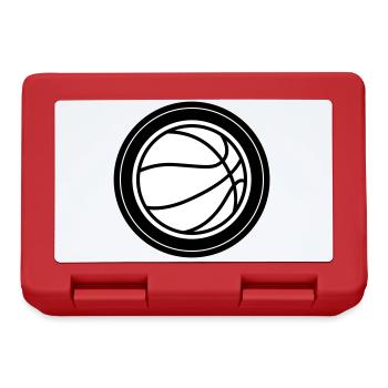 Cercle de basketball - Boîte à goûter - rouge - Devant