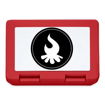 Cercle de feu de camp - Boîte à goûter - rouge - Devant