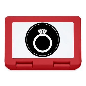 Eheringe symbol Kreis - Brotdose - Rot - Vorne