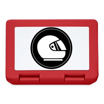 Racing driver helm racing circle - Lunchbox - red - Front