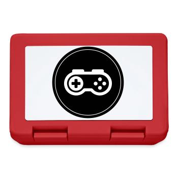 Gamepad Symbol Gamer Circle - Lunchbox - red - Front