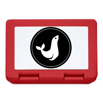 seal animal circle - Lunchbox - red - Front