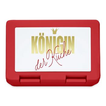 KÖNIGIN der Küche - Brotdose - Rot - Vorne