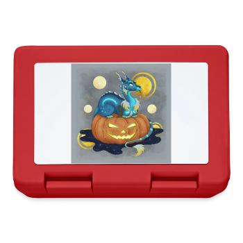 Halloween Dragon Guardian & Jack O'Lantern - Poster - Brotdose - Rot - Vorne