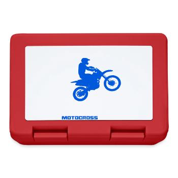 Motocross - Brotdose - Rot - Vorne
