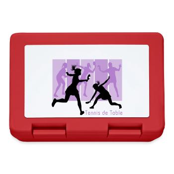 Women's table tennis - Lunchbox - red - Front