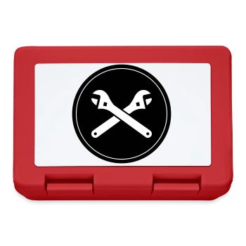 Schraubenschlüssel Icon - Brotdose - Rot - Vorne
