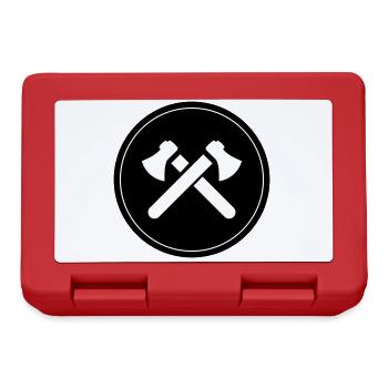 Symbole de hache - Boîte à goûter - rouge - Devant