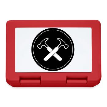 Hammer Symbol - Brotdose - Rot - Vorne