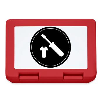Screwdriver Symbol - Lunchbox - red - Front