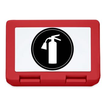 Icône extincteur - Boîte à goûter - rouge - Devant