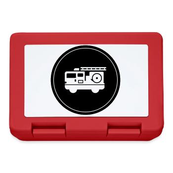 Voiture de pompiers - Boîte à goûter - rouge - Devant