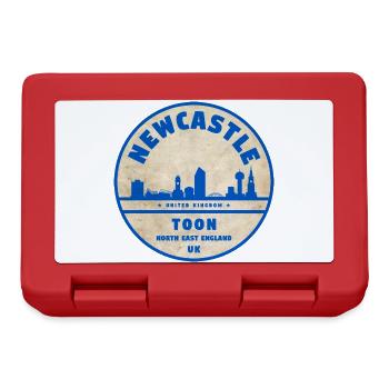 Newcastle Toon Skyline Badge - Lunchbox - red - Front