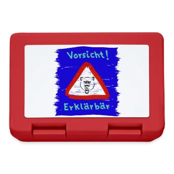 Vorsicht Erklärbär - Brotdose - Rot - Vorne