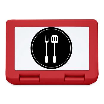 Grill pinces symbole de cricket - Boîte à goûter - rouge - Devant
