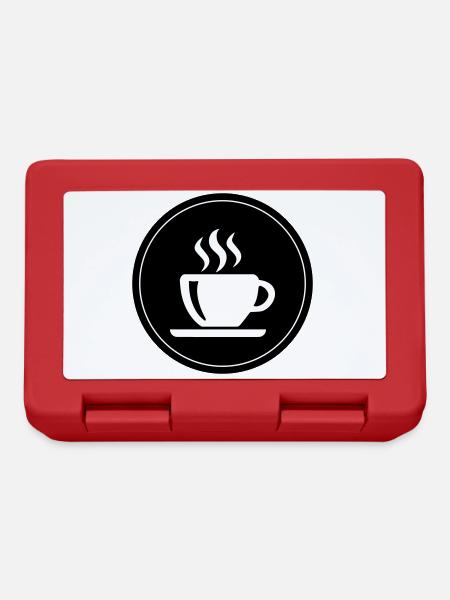 Coffee Cup Coffee - Lunchbox - red