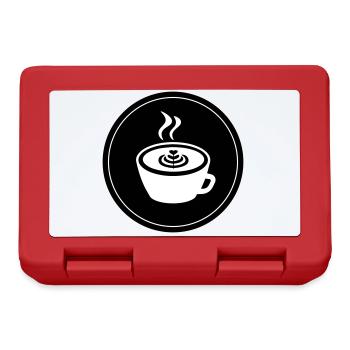 Coffee Logo - Lunchbox - red - Front