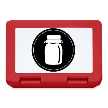 Honig symbol Imker - Brotdose - Rot - Vorne