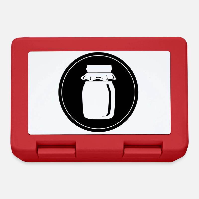 Honig symbol Imker - Brotdose - Rot