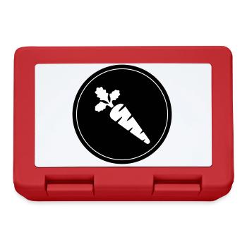 Symbole de la carotte - Boîte à goûter - rouge - Devant