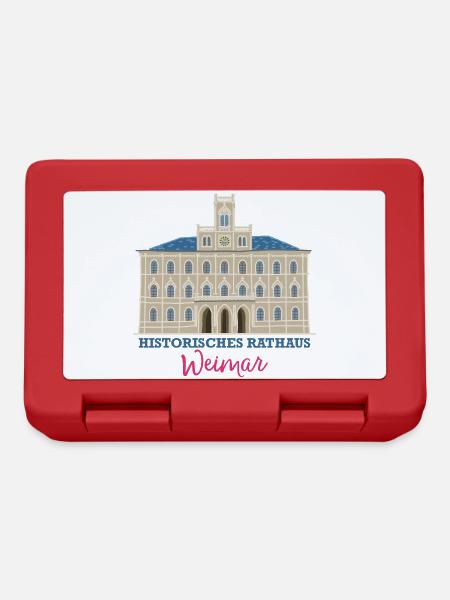 Weimar, Historisches Rathaus, Deutschland - Brotdose - Rot