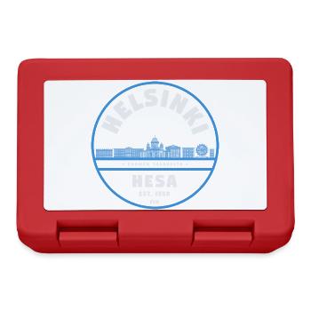 Helsinki Finland Skyline Badge - Lunchbox - red - Front