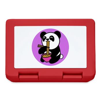 Panda Manga Anime Comic Culture Pop Japonais - Boîte à goûter - rouge - Devant