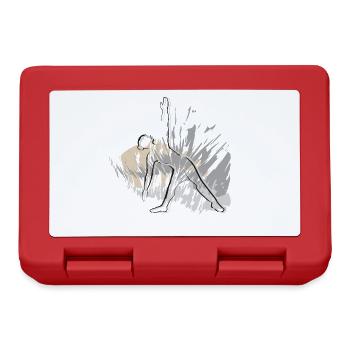 Triangle Yoga motif for yoga friends - Lunchbox - red - Front