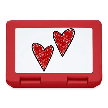 Hearts Symbol Love - Boîte à goûter - rouge - Devant